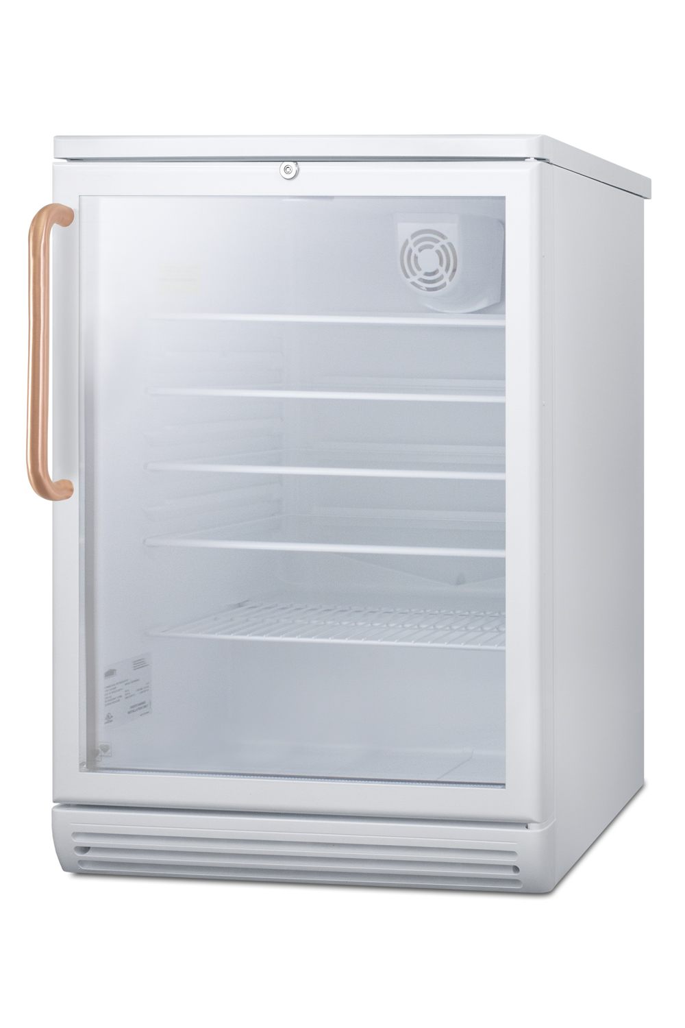 Commercially listed 5.5 cu.ft. counter height beverage center in a 24